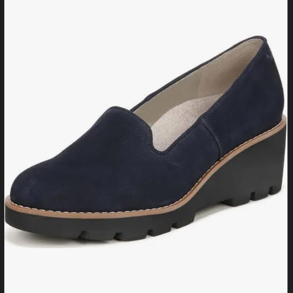 Vionic Navy Blue Wedge Loafers